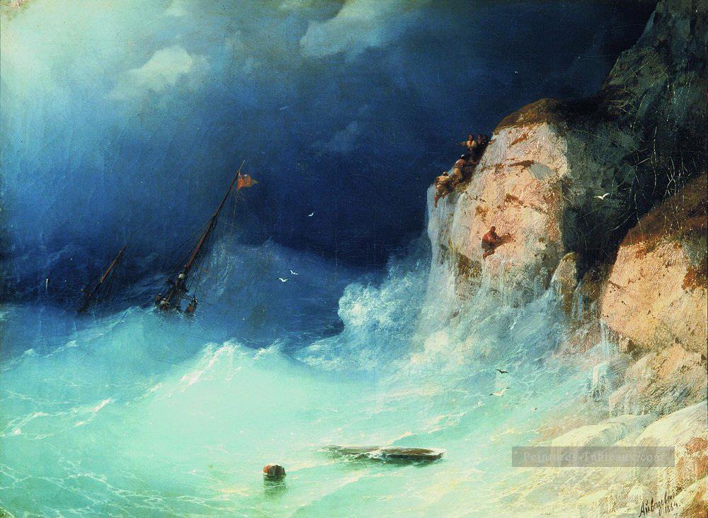 Ivan Aivazovsky le naufrage Ivan Aivazovsky1 Vagues de l’océan Peintures à l'huile